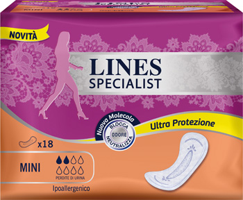 LINES SPECIALIST PANNOLONE MINI FARMA 18 PEZZI - doctorpill.it