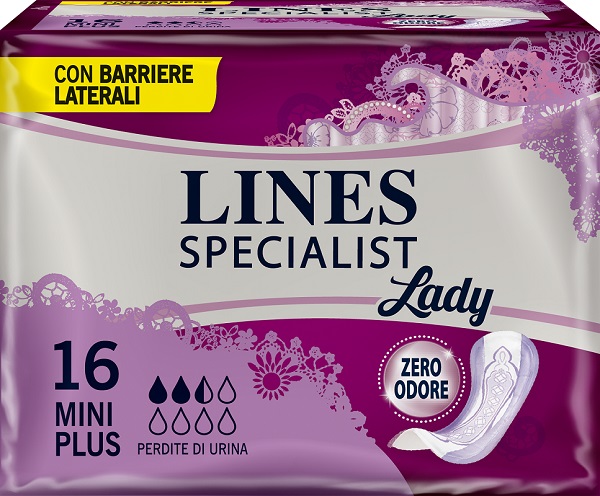 LINES SPECIALIST PANNOLONE MINI PLUS FARMA 16 PEZZI - doctorpill.it
