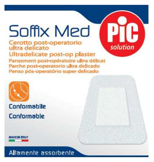 CEROTTO IN TNT ADESIVO 10X8 CM CON COMPRESSA ASSORBENTE 4,5X5,5 CM PIC SOFFIX MED 1 PEZZO - doctorpill.it