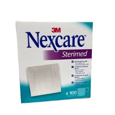 GARZA COMPRESSA STERIMED NEXCARE IN COTONE IDROFILO 20 FILI MULTILINGUAL 100 PEZZI - doctorpill.it