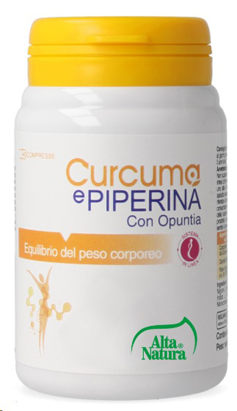 CURCUMA E PIPERINA CON OPUNTIA 45 COMPRESSE 900MG - doctorpill.it