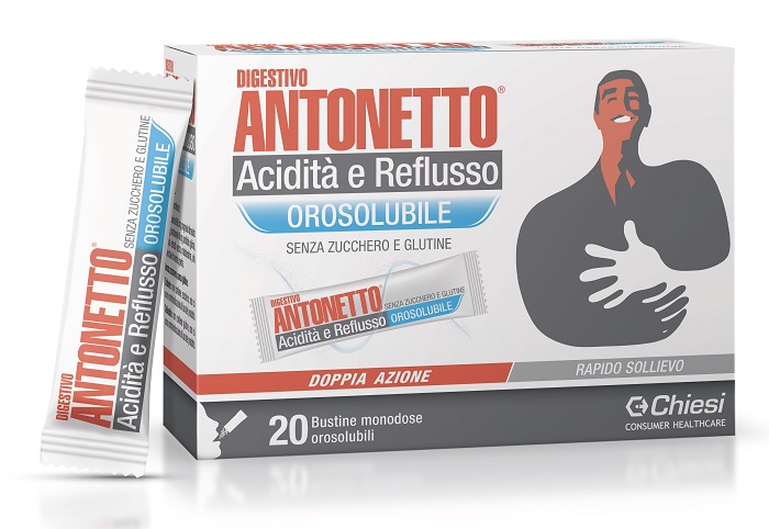 DIGESTIVO ANTONETTO ACIDITA' E REFLUSSO OROSOLUBILE 20 BUSTINE - doctorpill.it