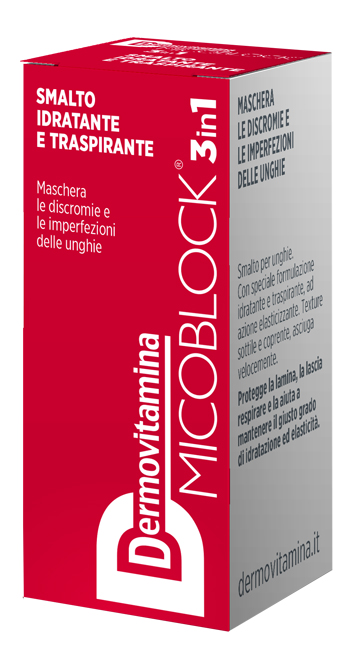 DERMOVITAMINA MICOBLOCK 3 IN 1 SMALTO IDRATANTE E TRASPIRANTE ROSSO 5 ML - doctorpill.it