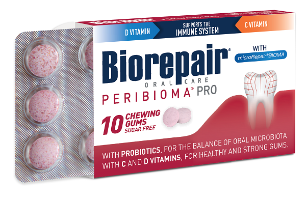 BIOREPAIR PERIBIOMA GOMME MASTICABILI 10 COMPRESSE DA 1,2 G - doctorpill.it