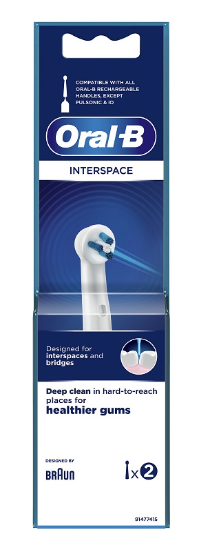 ORALB INTERSPACE TESTINA PER SPAZZOLINO ELETTRICO 2 PEZZI - doctorpill.it