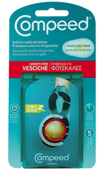 COMPEED CEROTTI PER VESCICHE PIANTA PIEDE SPORT 5 PEZZI - doctorpill.it