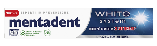 MENTADENT WHITE SYSTEM 75 ML - doctorpill.it