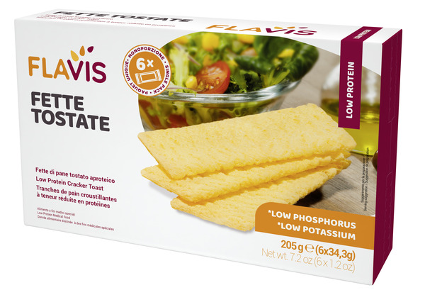 FLAVIS FETTE TOSTATE APROTEICHE 6 PORZIONI DA 34,3 G - doctorpill.it