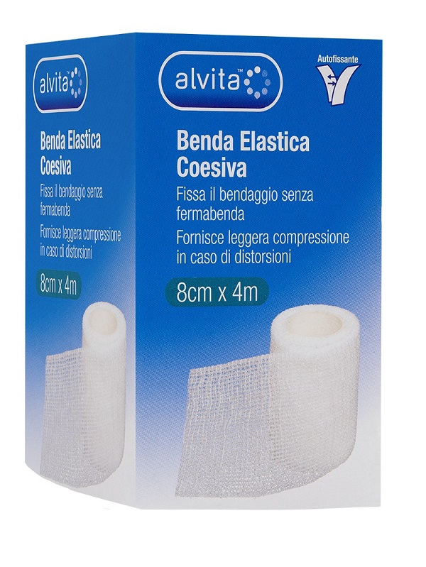 BENDA ELASTICA AUTOADESIVA ALVITA 8X4CM - doctorpill.it