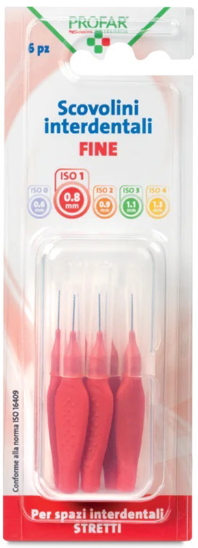 PROFAR SCOVOLINI ROSSO 0,8 6 PEZZI - doctorpill.it
