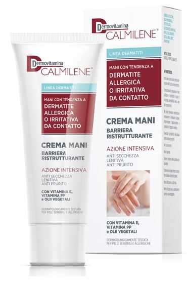 DERMOVITAMINA CALMILENE CREMA MANI BARRIERA RISTRUTTURANTE AZIONE INTENSIVA PER DERMATITE ALLERGICA O IRRITATIVA DA CONTATTO 75 ML - doctorpill.it
