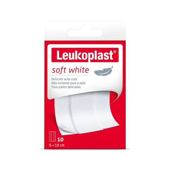 LEUKOPLAST SOFT WHITE 100 X 6 CM 10 PEZZI - doctorpill.it
