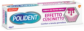 POLIDENT FISSATIVO EFFETTO CUSCINETTO ADESIVO PER PROTESI DENTALI 40 G - doctorpill.it