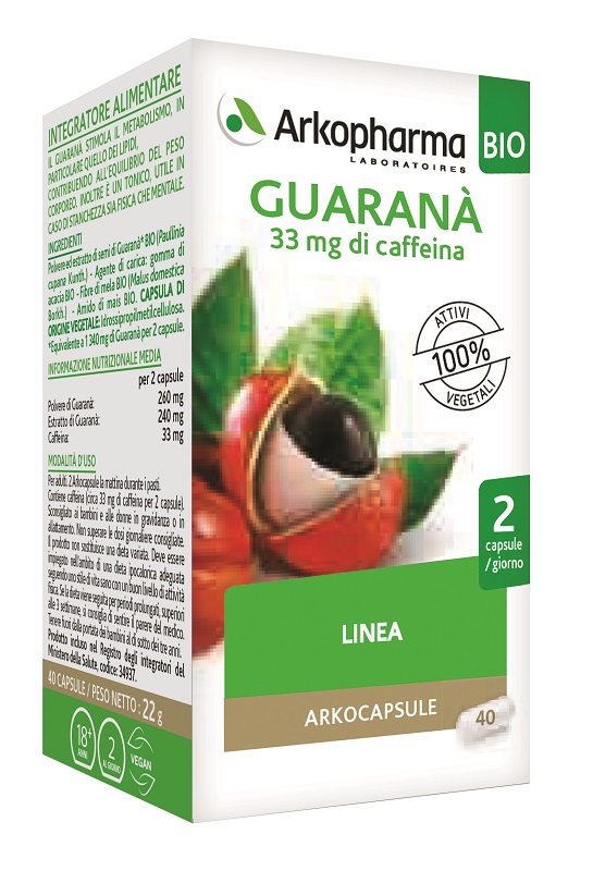 ARKO CAPSULE GUARANA' BIO 40 CAPSULE - doctorpill.it