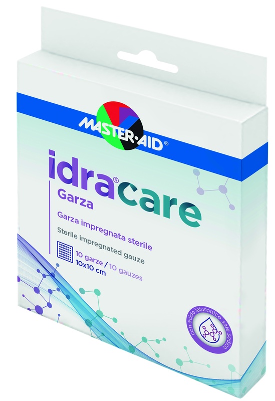 MASTER-AID IDRACARE GARZA IMPREGNATA 10X10 CM 10 PEZZI - doctorpill.it