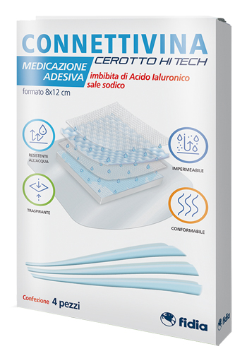 CEROTTO CONNETTIVINA HITECH 8 X 12 CM 4 PEZZI - doctorpill.it