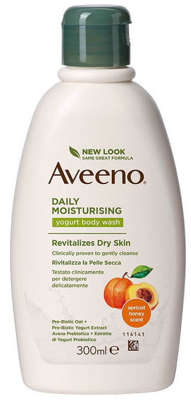 AVEENO BAGNO DOCCIA YOGURT ALBICOCCA & MIELE 300 ML - doctorpill.it