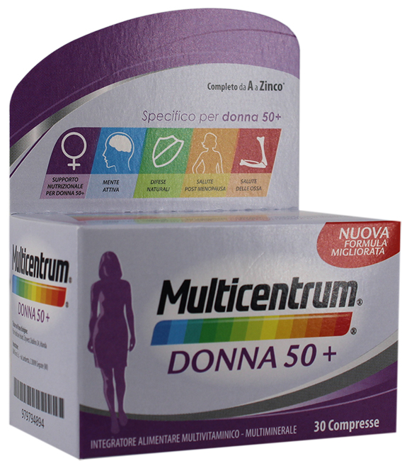 MULTICENTRUM DONNA 50+ 30 COMPRESSE - doctorpill.it