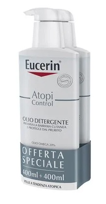 EUCERIN BIPACCO ATOPI OLIO DETERGENTE 400 ML + 400 ML - doctorpill.it