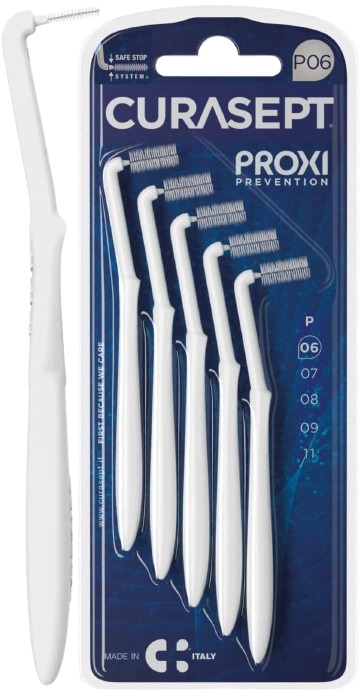CURASEPT PROXI ANGLE P06 BIANCO/WHITE 5 PEZZI - doctorpill.it