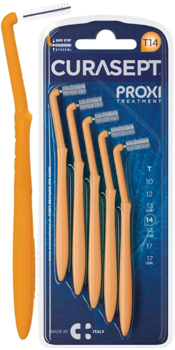 CURASEPT PROXI ANGLE P08 ARANTIO CHIARO/TANGERINO 5 PEZZI - doctorpill.it