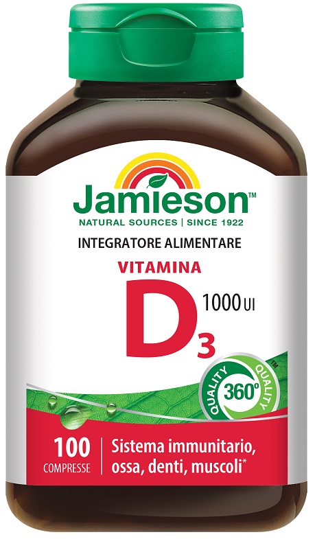JAMIESON VITAMINA D3 1000 100 COMPRESSE - doctorpill.it