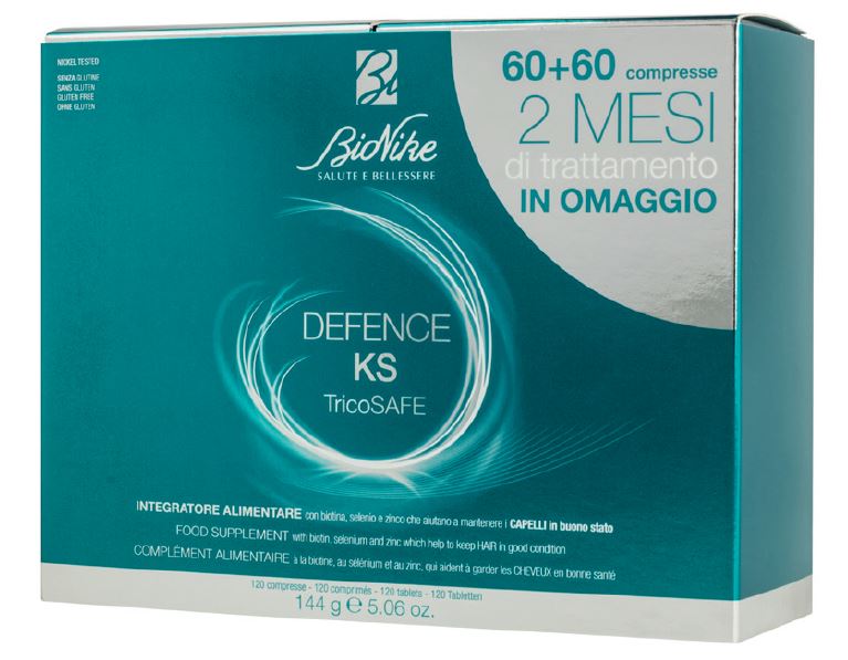 DEFENCE KS TRICOSAFE BIPACK 60 COMPRESSE + 60 COMPRESSE - doctorpill.it