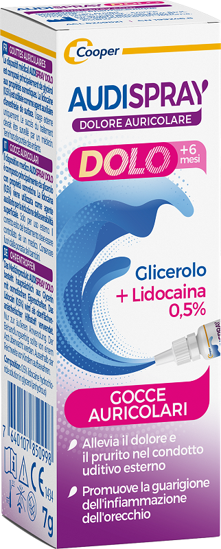 AUDISPRAY DOLO +6 MESI GOCCE AURICOLARI BAMBINI 7 G - doctorpill.it
