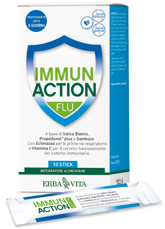 IMMUN ACTION FLU 10 STICKPACK - doctorpill.it