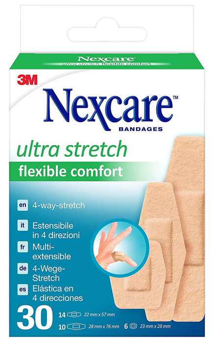 CEROTTO PREPARATO NEXCARE COMFORT 360 GRADI N1130ASD04 ASSORTITI 3 MISURE 14 CEROTTI 22X57MM + 6 CEROTTI 23X28MM + 10 CEROTTI 28X76MM - doctorpill.it