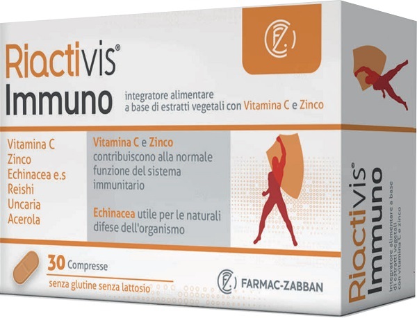 RIACTIVIS IMMUNO 30 COMPRESSE SENZA GLUTINE SENZA LATTOSIO - doctorpill.it