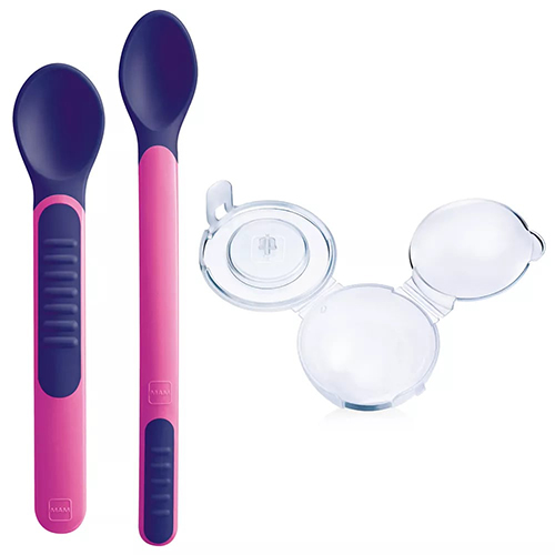 MAM HEAT SENSITIVE SPOONS & COVER 6+ FEMMINA - doctorpill.it