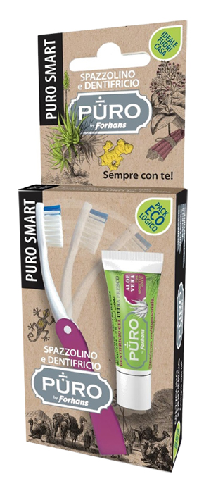 PURO SMART SPAZZOLINO + DENTIFRICIO PURO ALOE 12 ML - doctorpill.it