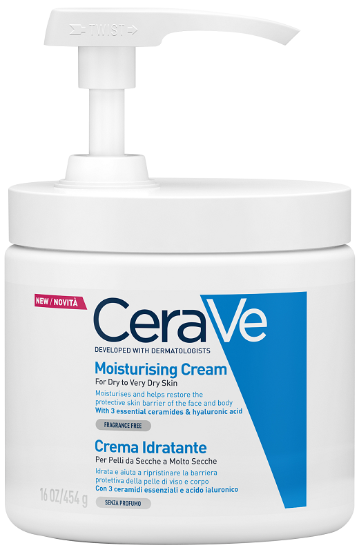 CERAVE CREMA IDRATANTE PER PELLI DA SECCHE A MOLTO SECCHE 454 G PUMP - doctorpill.it