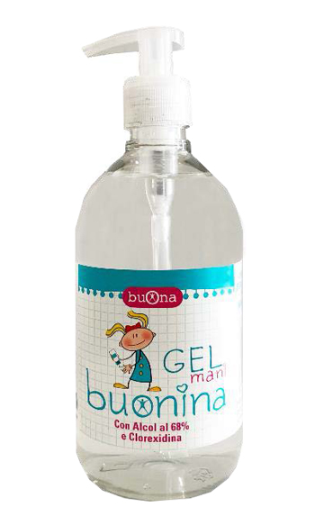 BUONA BUONINA GEL IGIENIZZANTE MANI ALCOOL 68% E CLOREXIDINA 500 ML - doctorpill.it