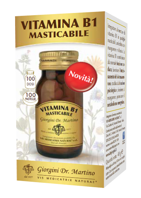 VITAMINA B1 MASTICABILE 100 PASTIGLIE - doctorpill.it
