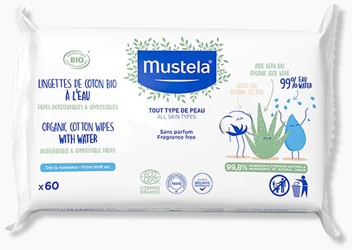 MUSTELA SALVIETTE ACQUA COT BIO 60 PEZZI - doctorpill.it
