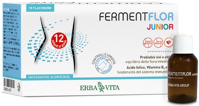FERMENTFLOR JUNIOR 10 FLACONCINI - doctorpill.it