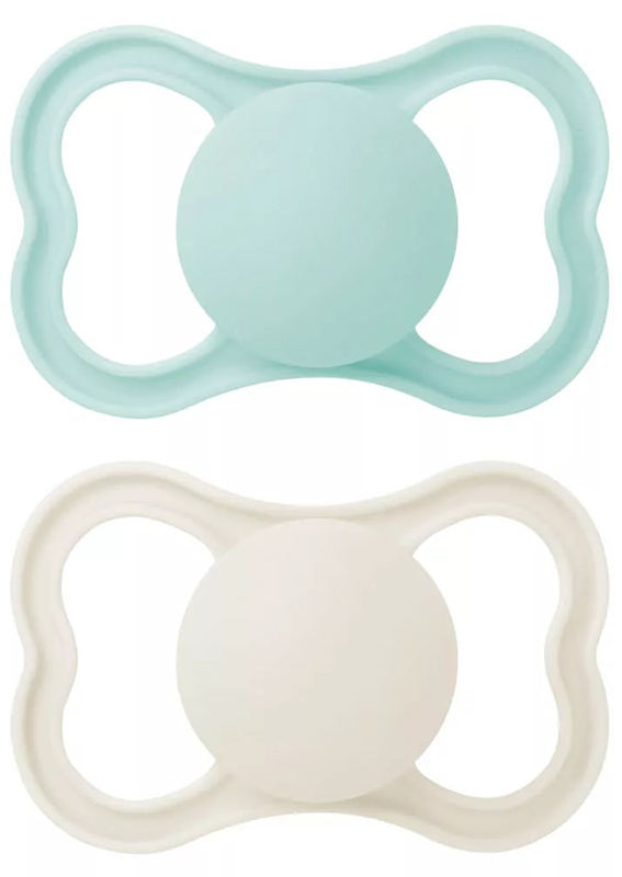 MAM AIR SUCCHIETTO 16+ MESI SILICONE NEUTRO 2 PEZZI - doctorpill.it