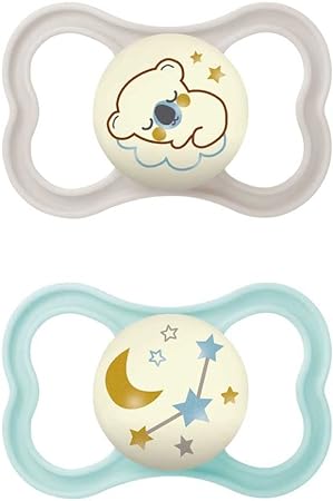 MAM AIR NIGHT SUCCHIETTO 16+ MESI SILICONE NEUTRO 2 PEZZI - doctorpill.it