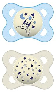 MAM SUCCHIETTO ORIGINAL NIGHT 2-6 MESI SILICONE MASCHIO 2 PEZZI - doctorpill.it