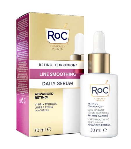 ROC RETINOL CORREXION LINE SMOOTHING SIERO VISO GIORNO 30 ML - doctorpill.it