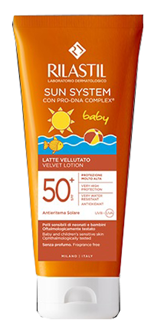 RILASTIL SUN PPT SPF 50+ BABY LATTE VELLUTO 200 ML - doctorpill.it