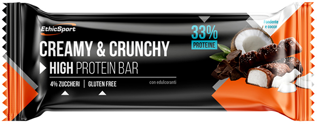 CREAMY&CRUNCHY BARRETTA PROTEICA FONDENTE/COCCO 30 G - doctorpill.it