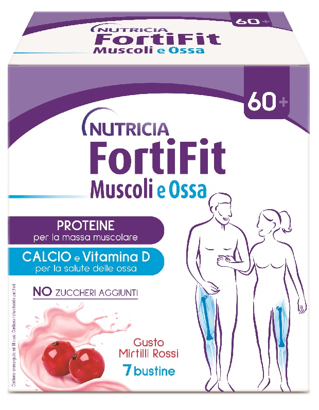 FORTIFIT MUSCOLI&OSSA MIRTILLO ROSSO 7 BUSTINE - doctorpill.it