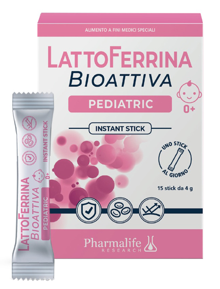 LATTOFERRINA BIOATTIVA PEDIATRIC 15 STICK 4 G - doctorpill.it