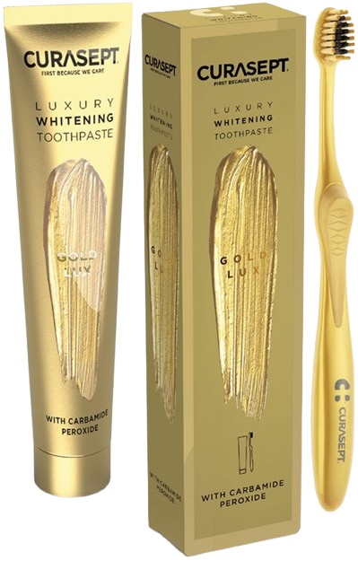 CURASEPT GOLD LUXURY WHITENING DENTIFRICIO 75 ML - doctorpill.it