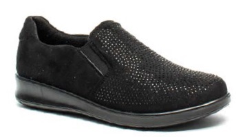 BRIVIO SCARPA DONNA SINTETICO FONDO GOMMA TEXTIL BLACK 37 - doctorpill.it