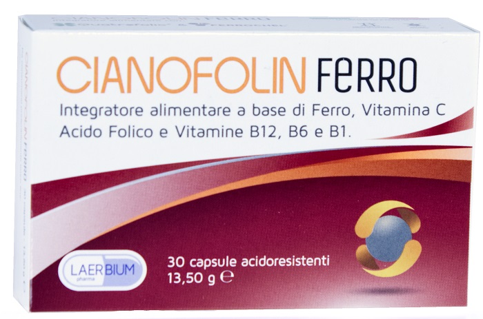 CIANOFOLIN FERRO 30 CAPSULE - doctorpill.it