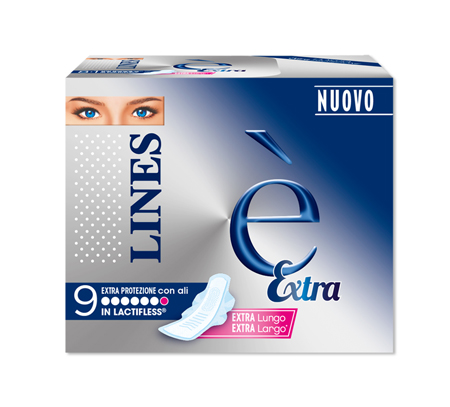 LINES E' EXTRA ASSORBENTI 9 PEZZI - doctorpill.it